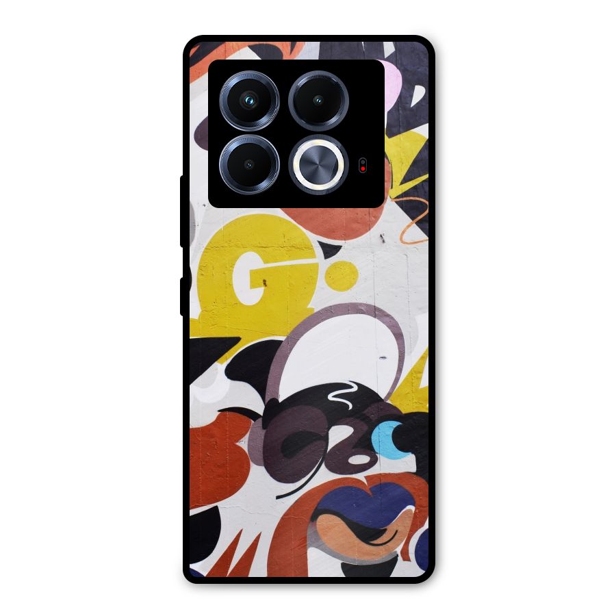 Graffiti Wall Metal Back Case for Infinix Note 40 5G