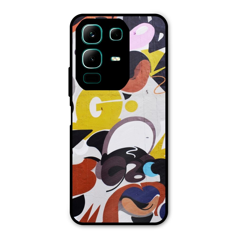 Graffiti Wall Metal Back Case for Infinix Note 50x