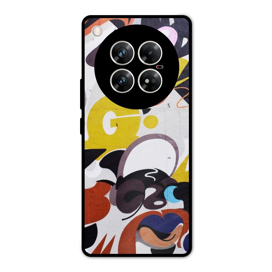 Graffiti Wall Metal Back Case for Infinix Zero 40 5G