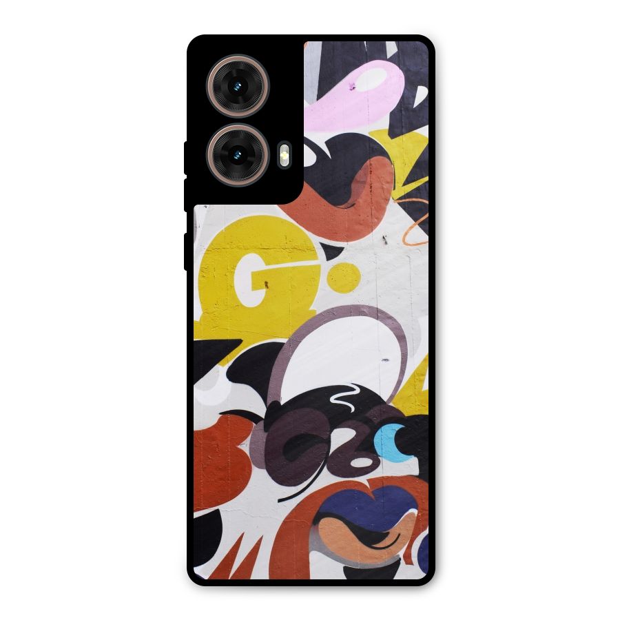 Graffiti Wall Metal Back Case for Moto G85