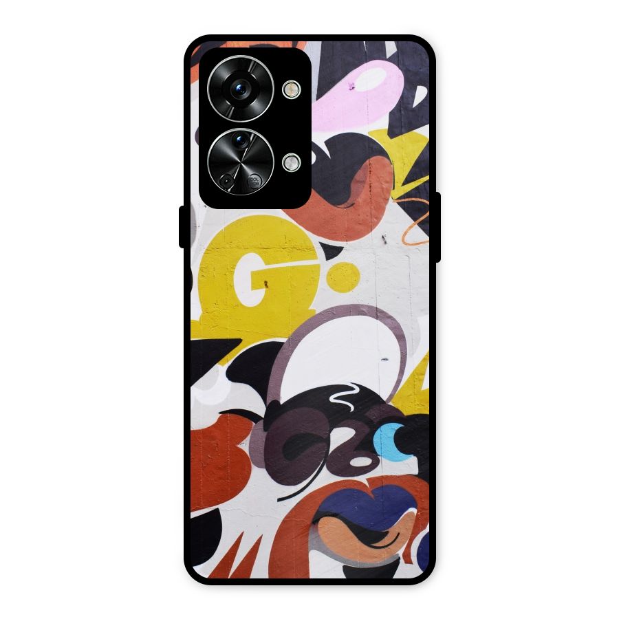 Graffiti Wall Metal Back Case for OnePlus Nord 2T