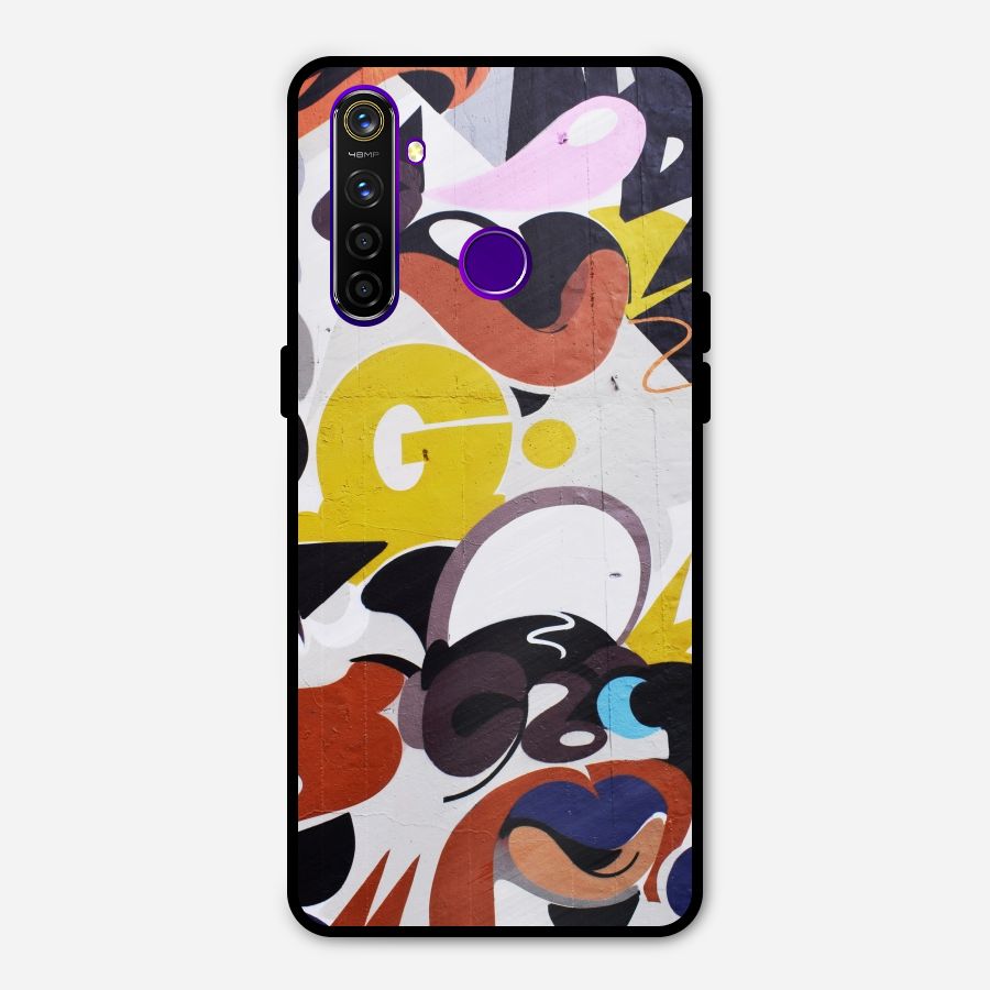Graffiti Wall Metal Back Case for Realme 5 Pro