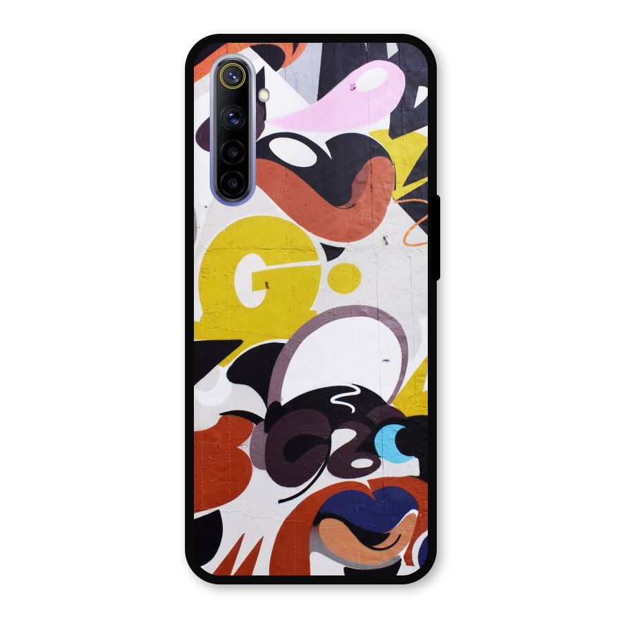 Graffiti Wall Metal Back Case for Realme 6