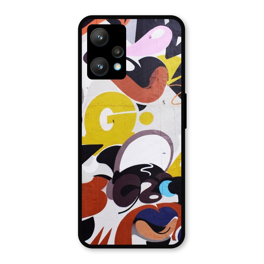 Graffiti Wall Metal Back Case for Realme 9 Pro Plus 5G