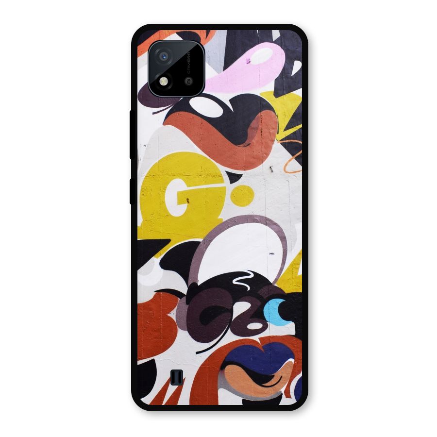 Graffiti Wall Metal Back Case for Realme C11 2021