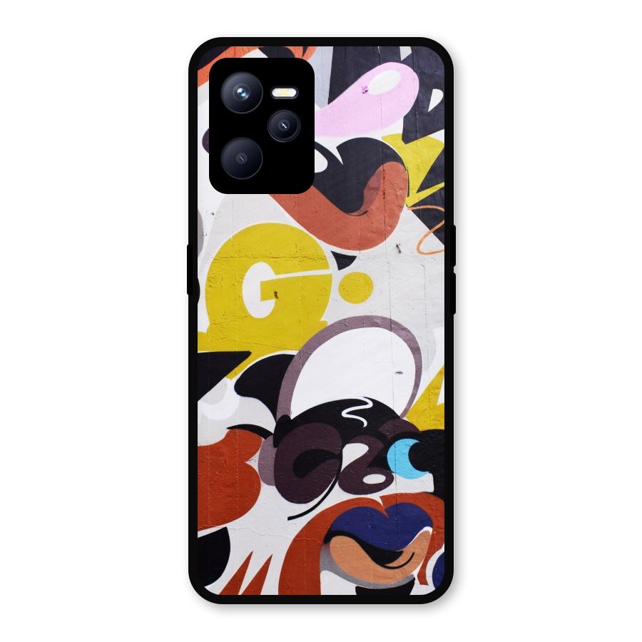 Graffiti Wall Metal Back Case for Realme C35