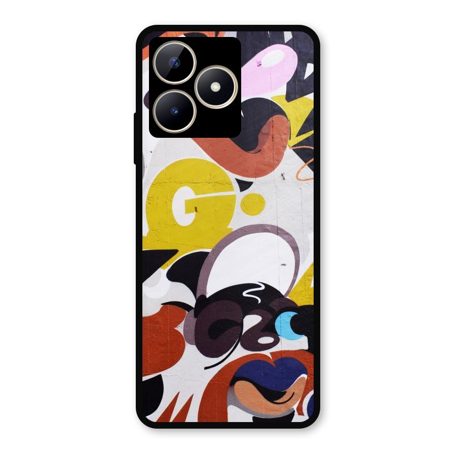Graffiti Wall Metal Back Case for Realme C53