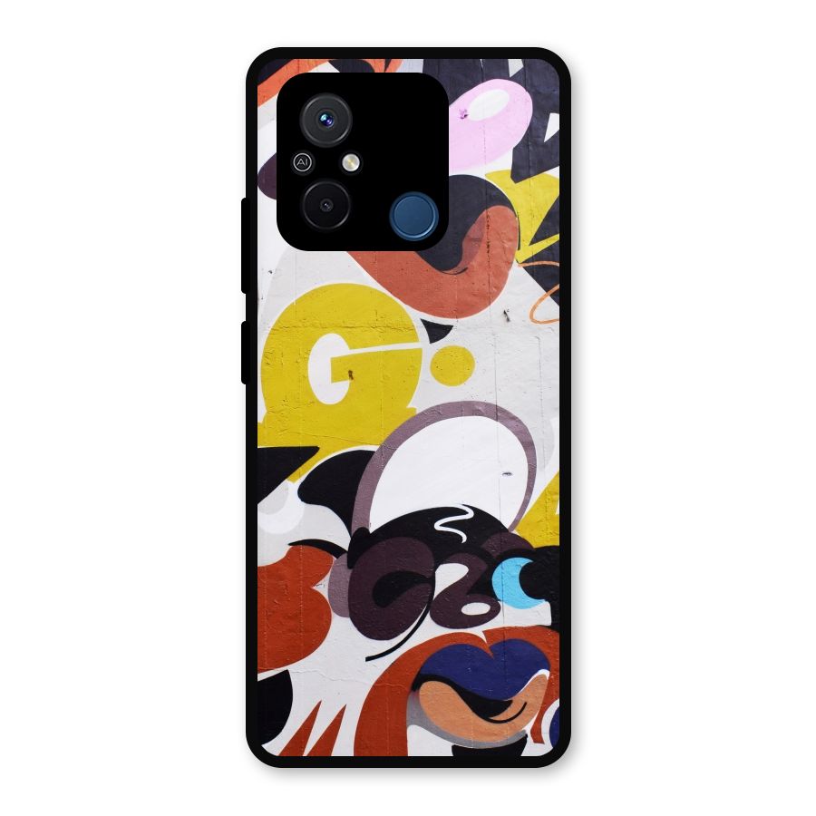 Graffiti Wall Metal Back Case for Redmi 12C