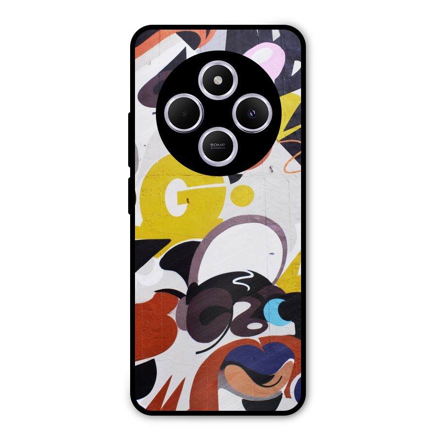 Graffiti Wall Metal Back Case for Redmi A4