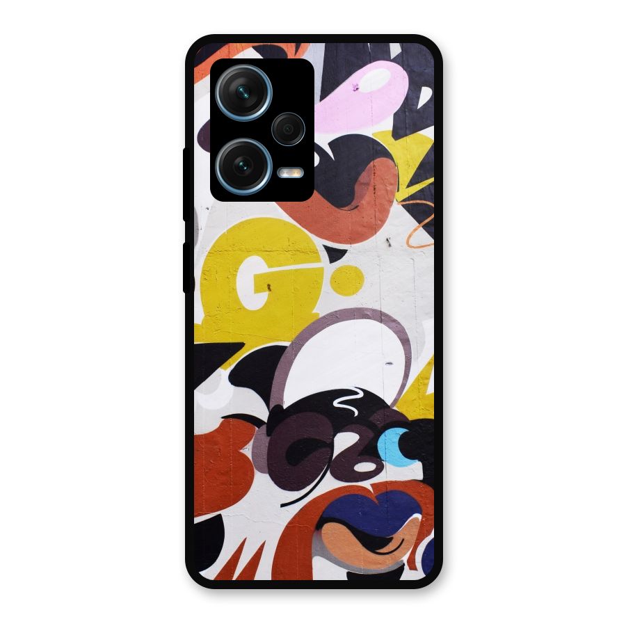 Graffiti Wall Metal Back Case for Redmi Note 12 Pro Plus 5G