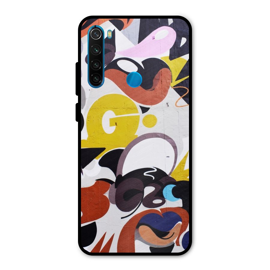 Graffiti Wall Metal Back Case for Redmi Note 8