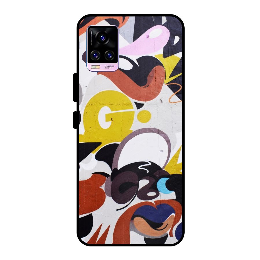 Graffiti Wall Metal Back Case for Vivo V20 Pro