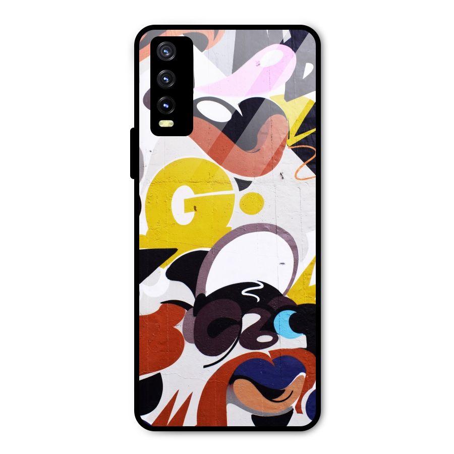 Graffiti Wall Metal Back Case for Vivo Y20