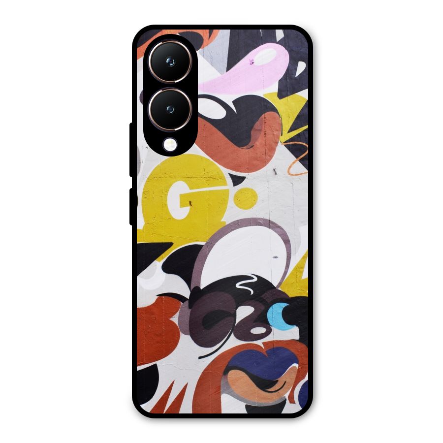Graffiti Wall Metal Back Case for Vivo Y28