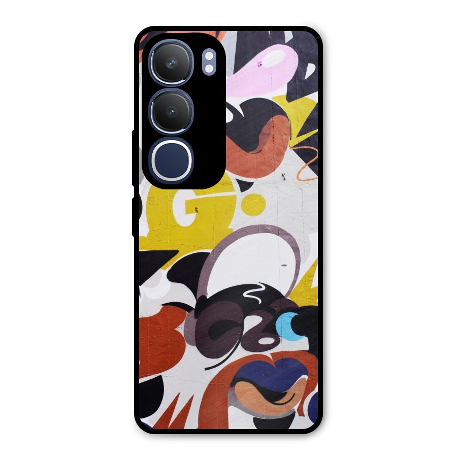 Graffiti Wall Metal Back Case for Vivo Y29