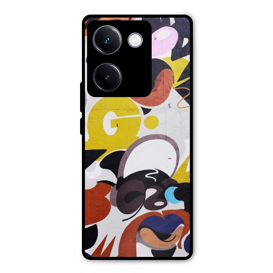 Graffiti Wall Metal Back Case for Vivo Y300 Plus