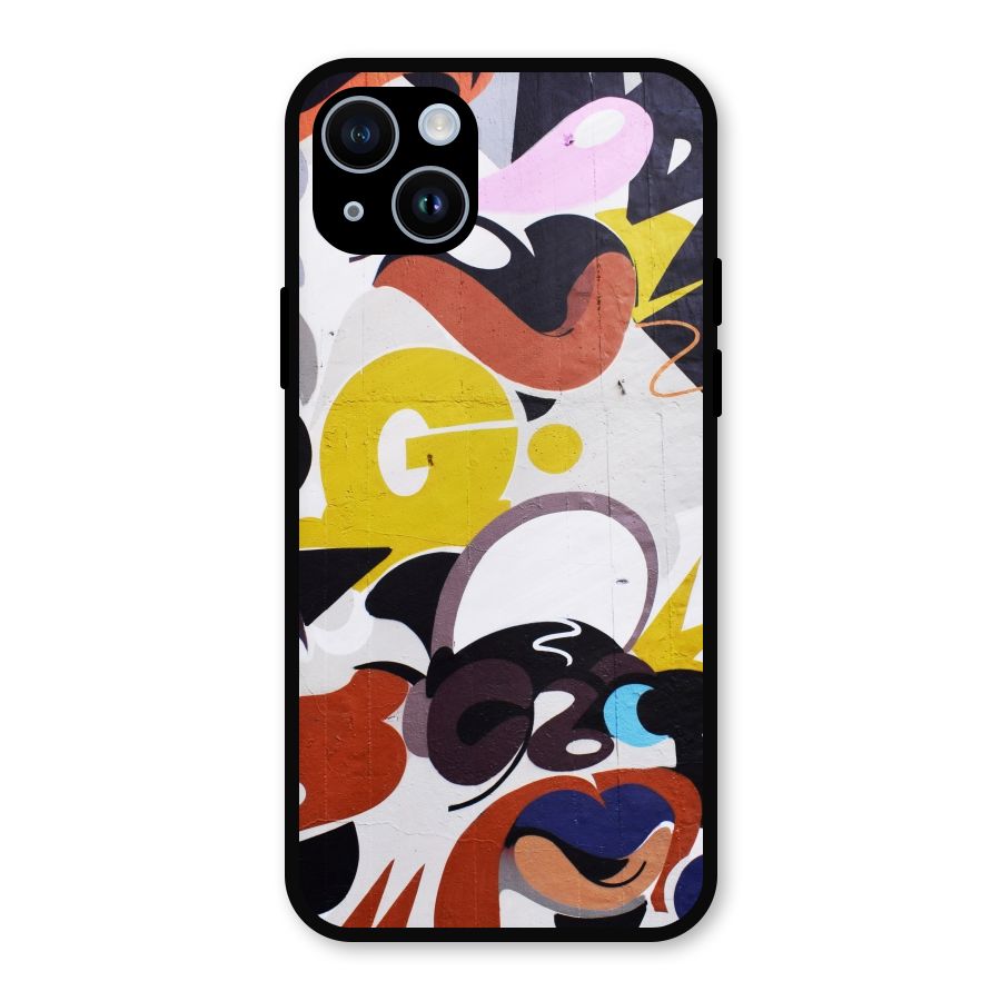 Graffiti Wall Metal Back Case for iPhone 14