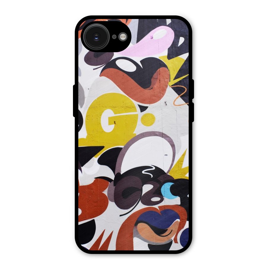 Graffiti Wall Metal Back Case for iPhone 16e