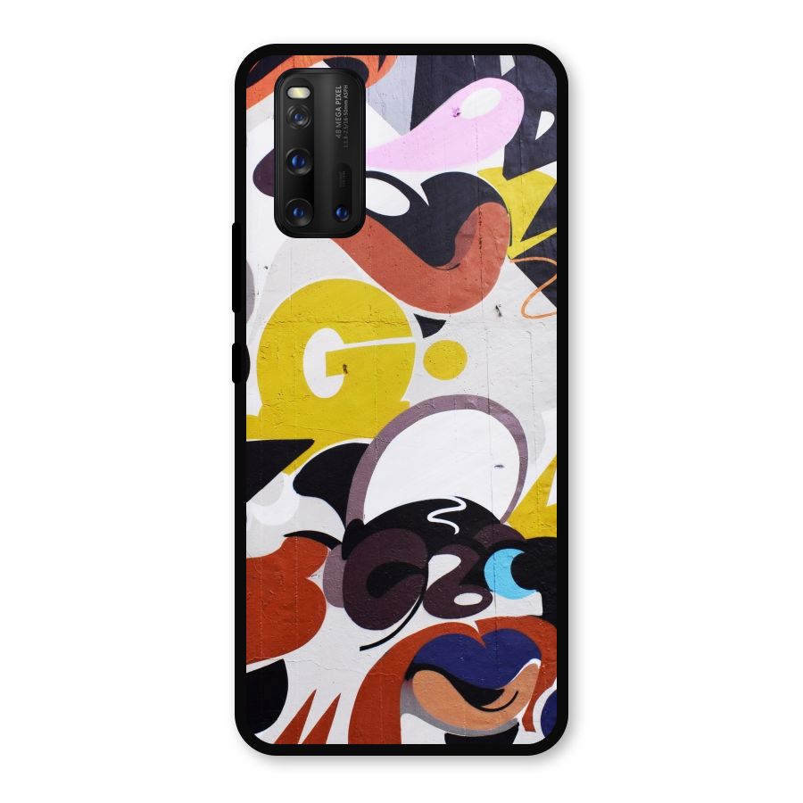 Graffiti Wall Metal Back Case for iQOO 3