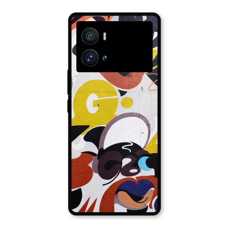 Graffiti Wall Metal Back Case for iQOO 9 Pro