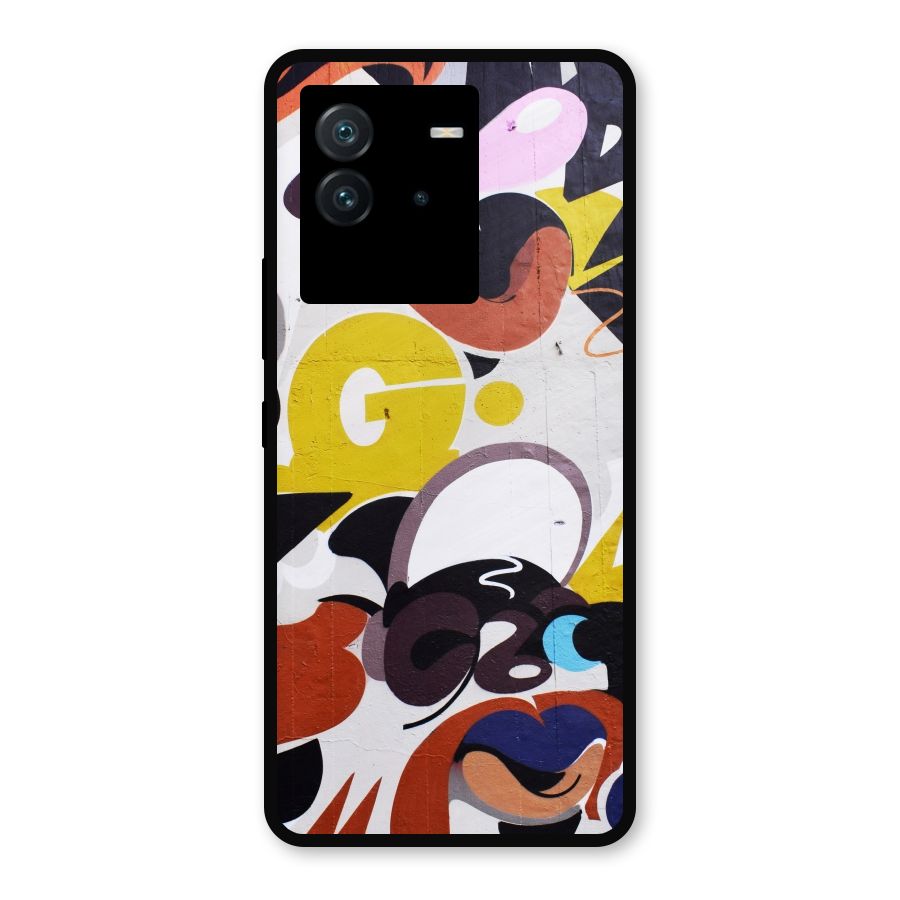 Graffiti Wall Metal Back Case for iQOO Neo 6 5G