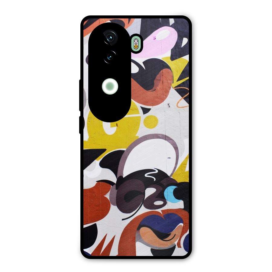 Graffiti Wall Metal Back Case for iQOO Z9s