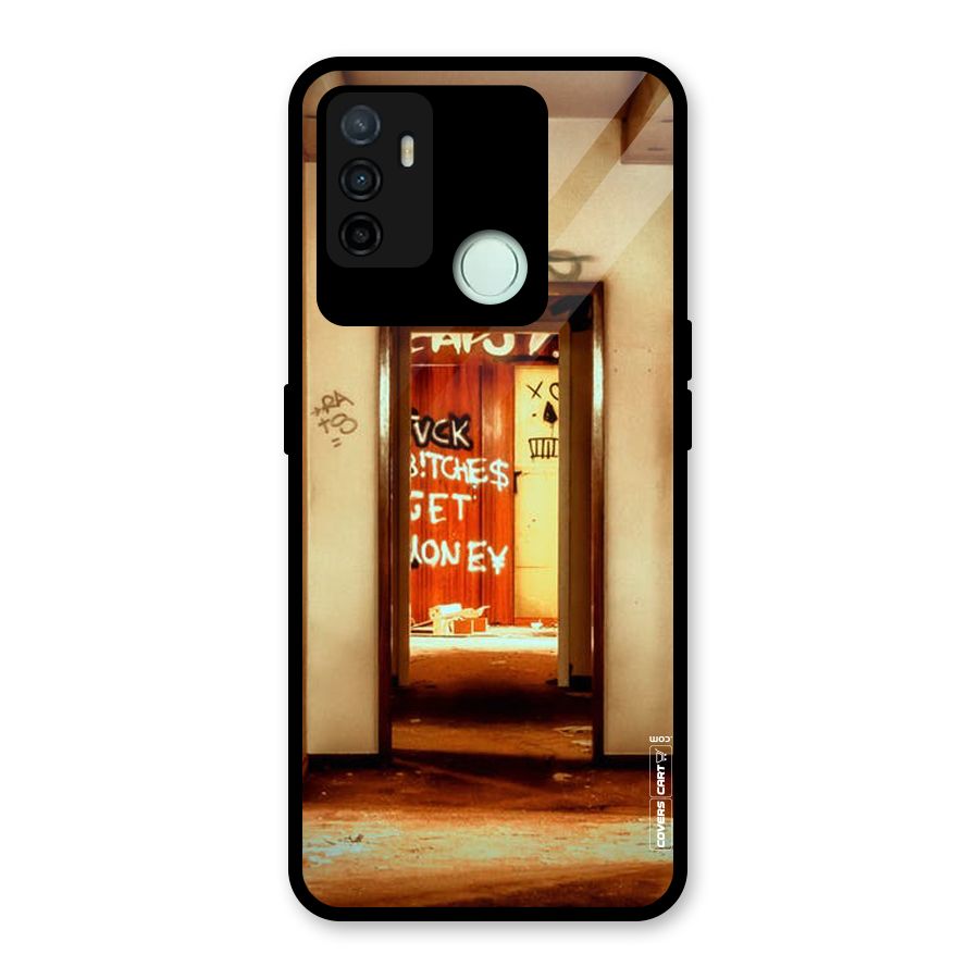 Grafitty Door Glass Back Case for Oppo A53