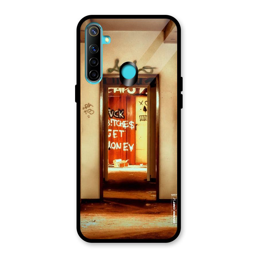 Grafitty Door Glass Back Case for Realme 5i