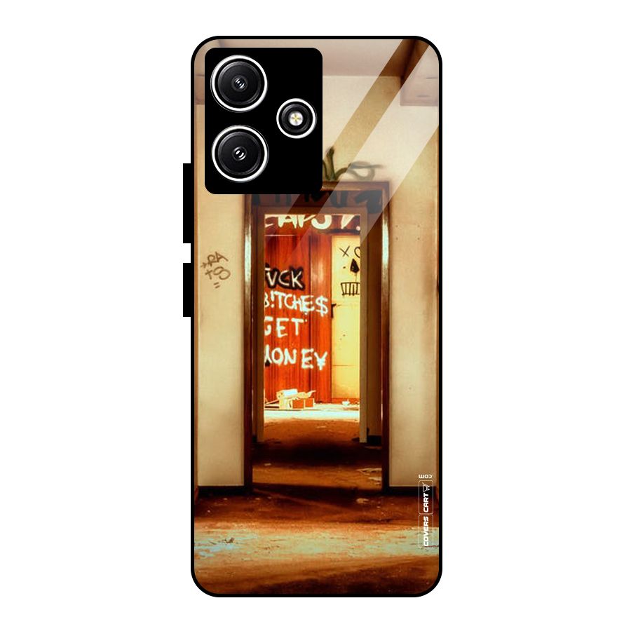 Grafitty Door Glass Back Case for Redmi 12 5G