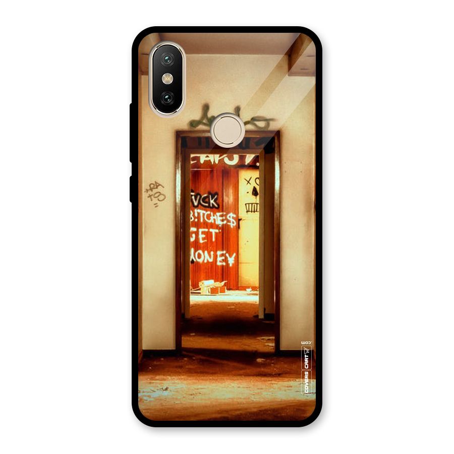 Grafitty Door Glass Back Case for Redmi A2