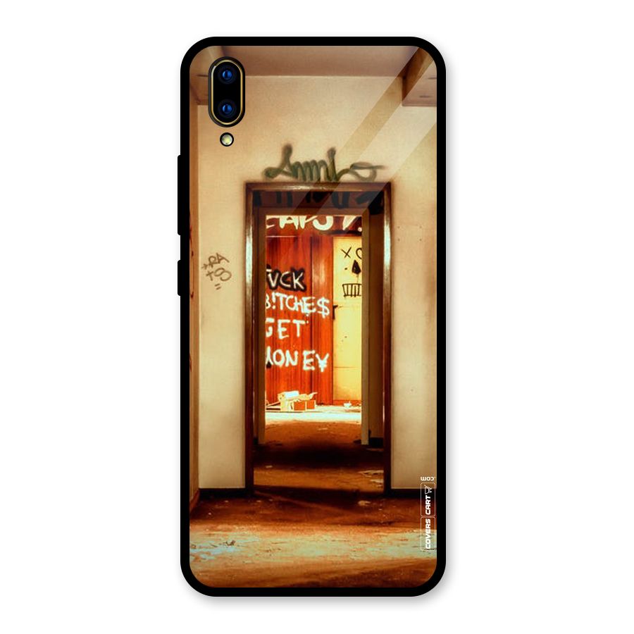 Grafitty Door Glass Back Case for Vivo V11 Pro