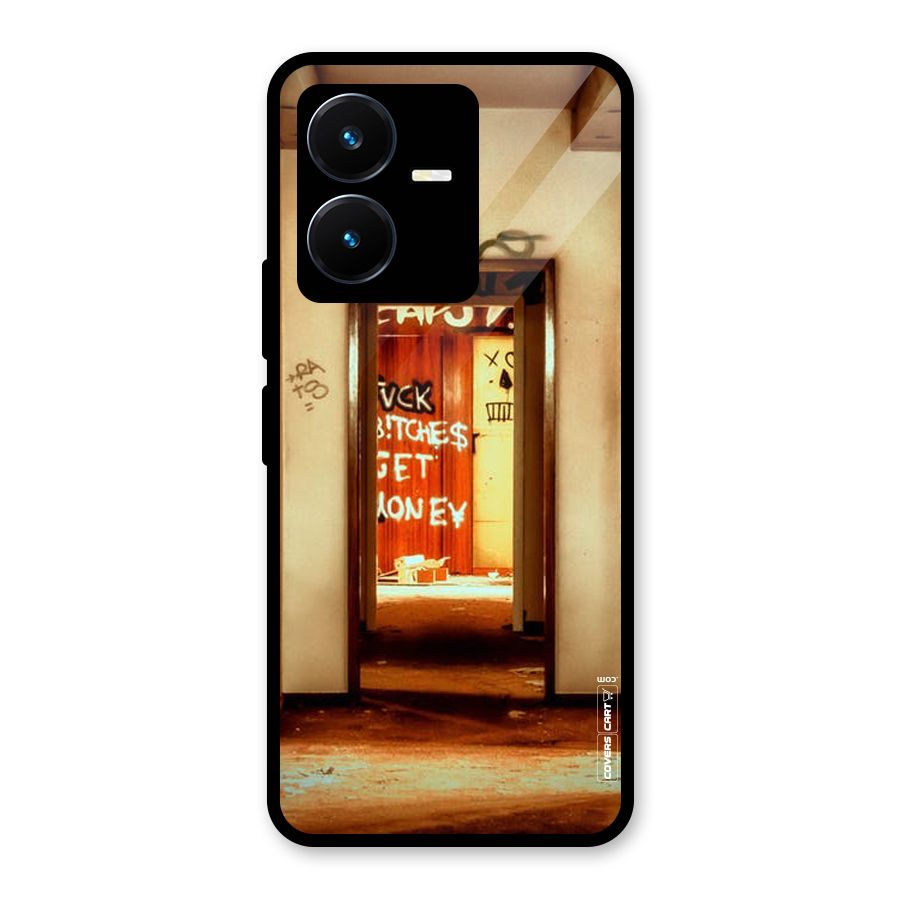 Grafitty Door Glass Back Case for Vivo Y22s