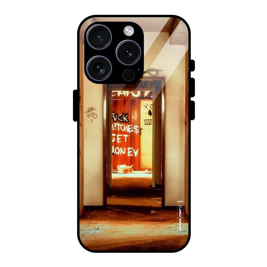 Grafitty Door Glass Back Case for iPhone 15 Pro