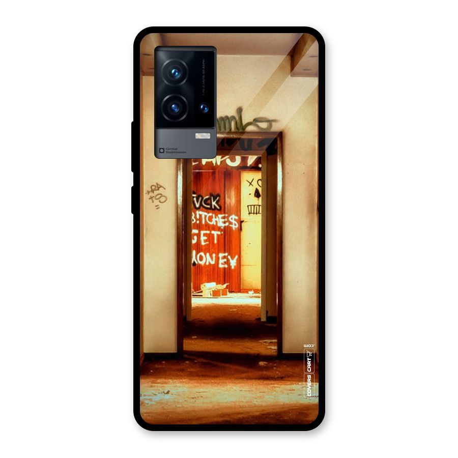 Grafitty Door Glass Back Case for iQOO 9 5G