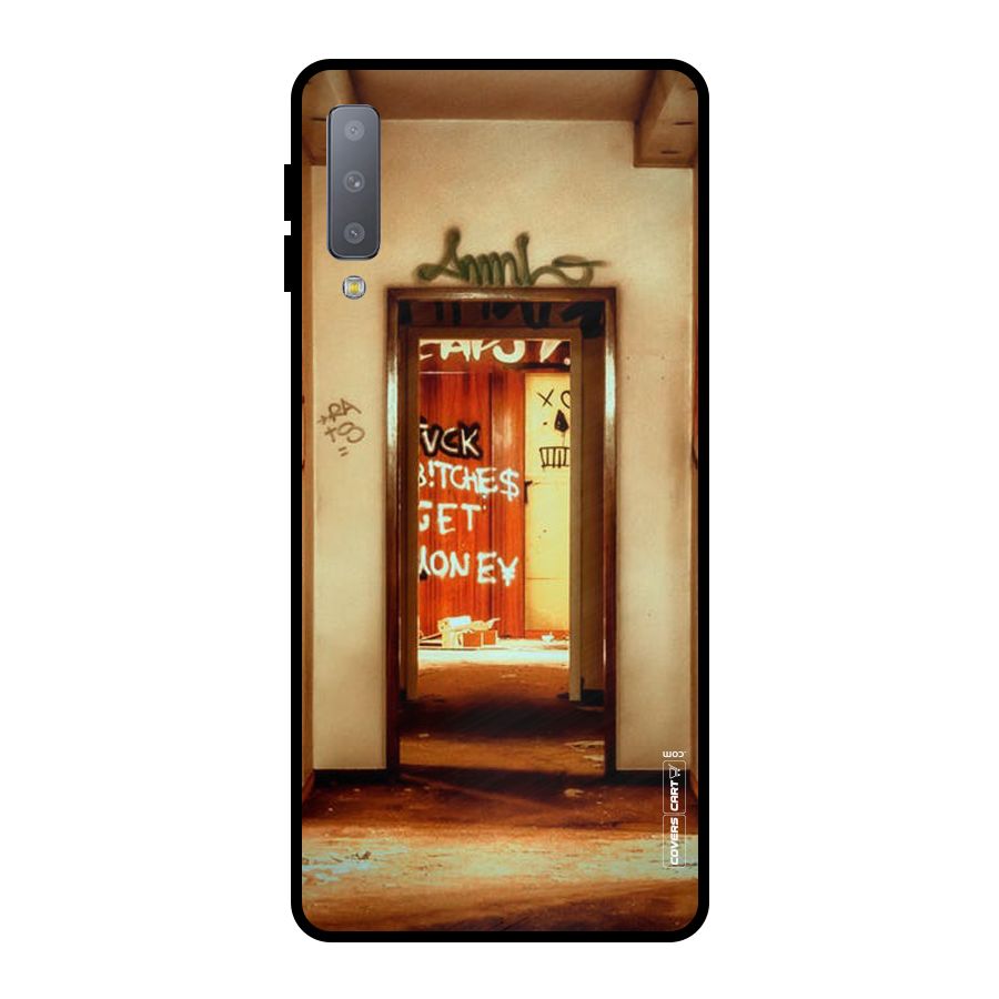 Grafitty Door Metal Back Case for Galaxy A7 (2018)