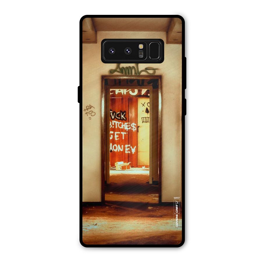 Grafitty Door Metal Back Case for Galaxy Note 8