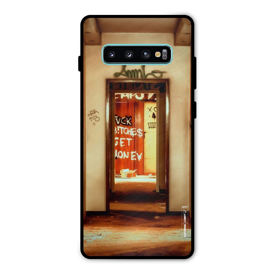 Grafitty Door Metal Back Case for Galaxy S10 Plus