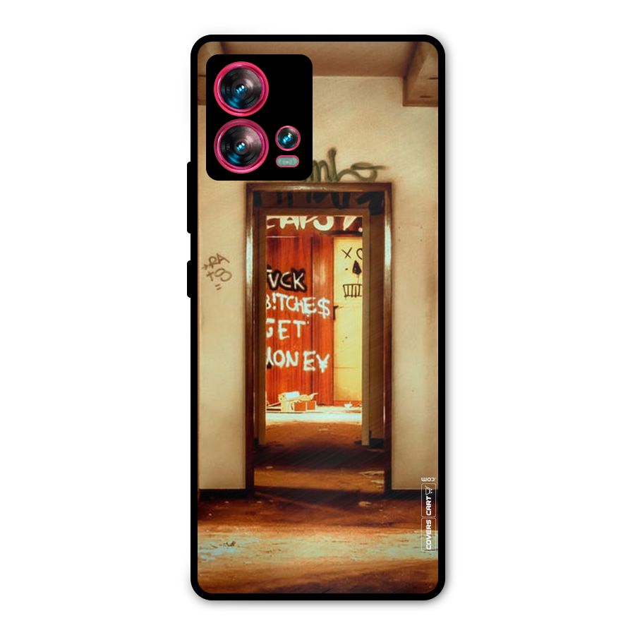 Grafitty Door Metal Back Case for Motorola Edge 30 Fusion