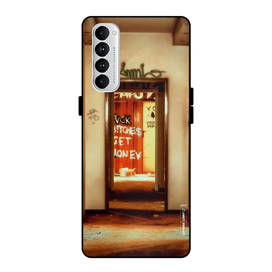 Grafitty Door Metal Back Case for Oppo Reno4 Pro