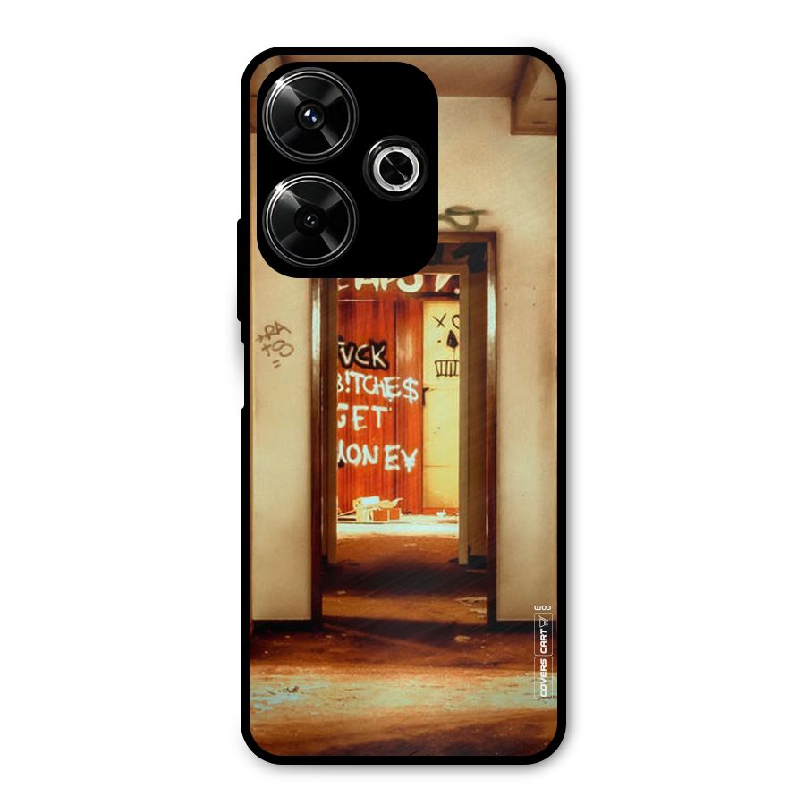 Grafitty Door Metal Back Case for Poco M6 Plus