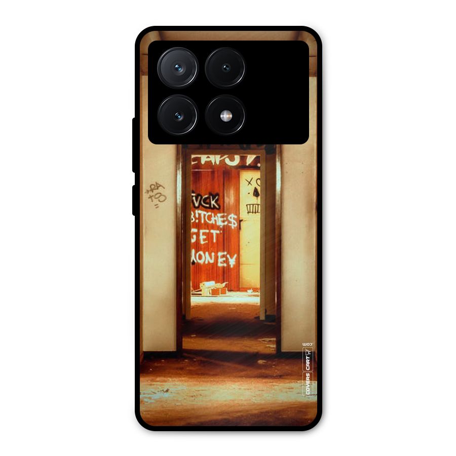 Grafitty Door Metal Back Case for Poco X6 Pro