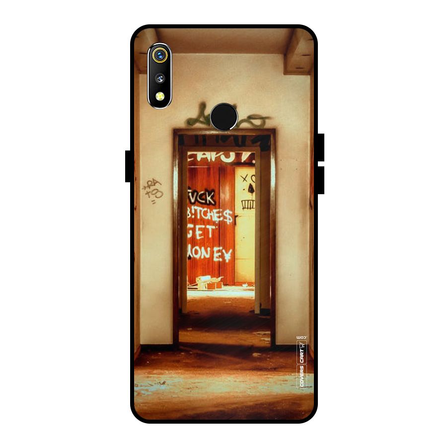 Grafitty Door Metal Back Case for Realme 3i