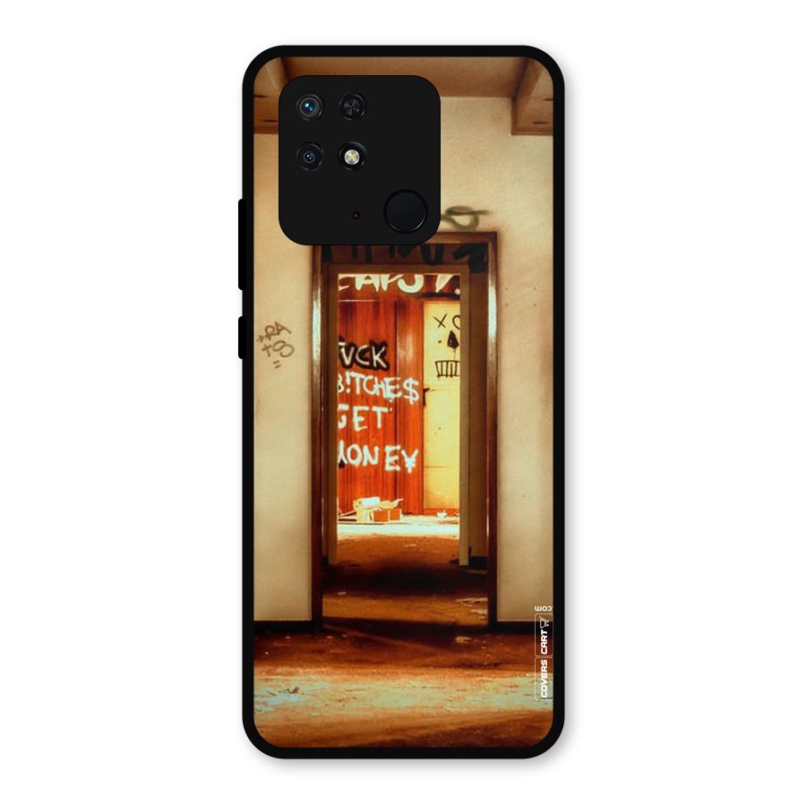 Grafitty Door Metal Back Case for Redmi 10
