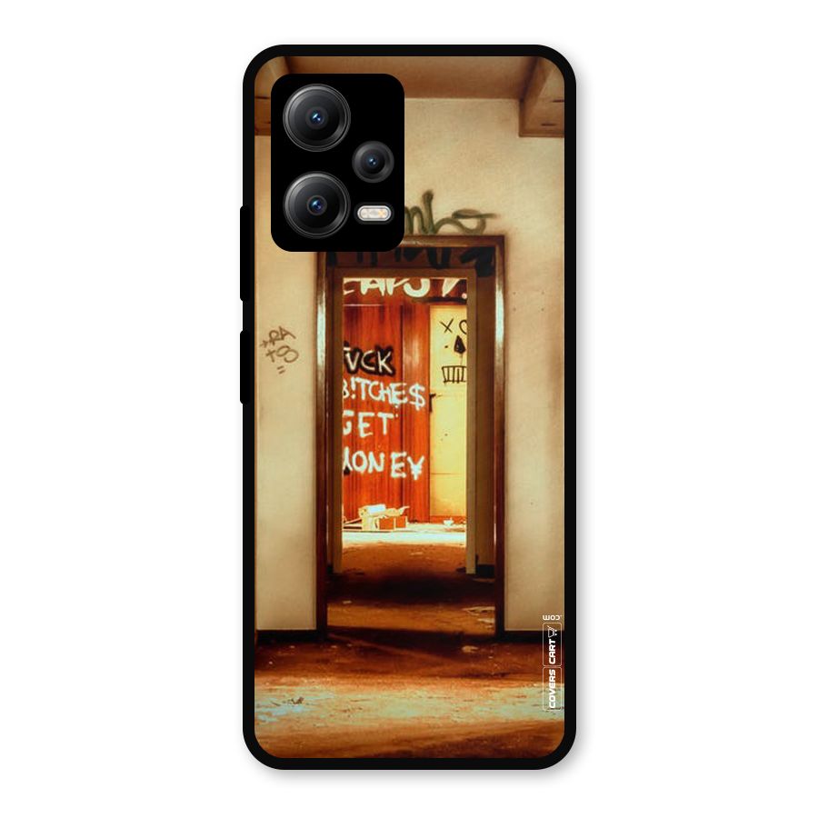 Grafitty Door Metal Back Case for Redmi Note 12 5G