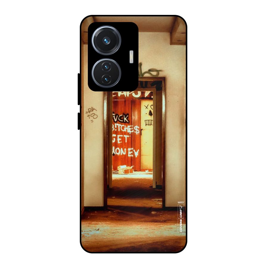 Grafitty Door Metal Back Case for Vivo T1 44W