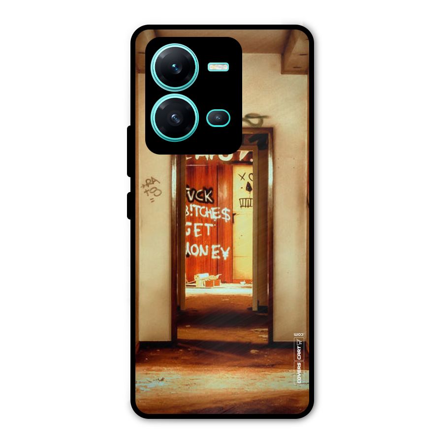 Grafitty Door Metal Back Case for Vivo V25