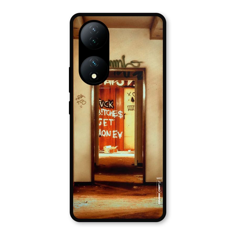 Grafitty Door Metal Back Case for Vivo Y100a