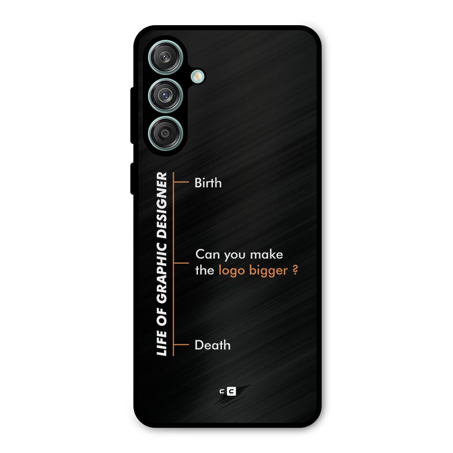 Graphic Designer Life Metal Back Case for Galaxy M55 5G