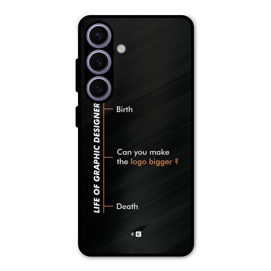 Graphic Designer Life Metal Back Case for Galaxy S24