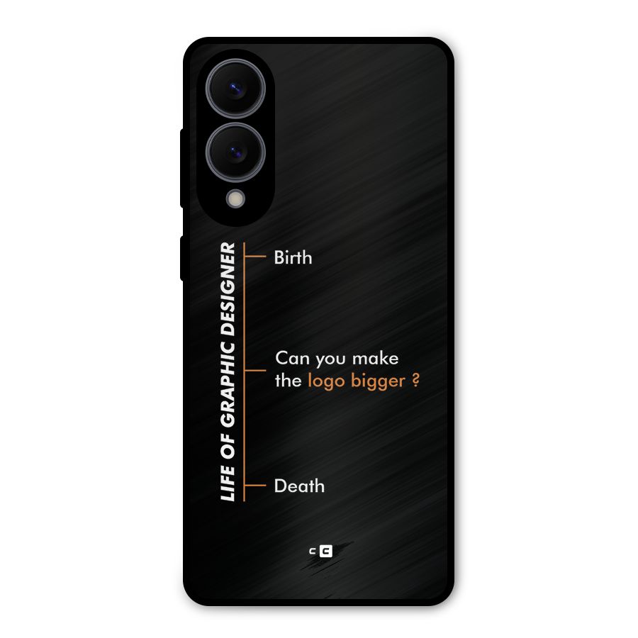 Graphic Designer Life Metal Back Case for Galaxy S25 Edge